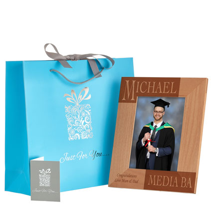 Graduate Gifts Personalised Wooden Photo Frame