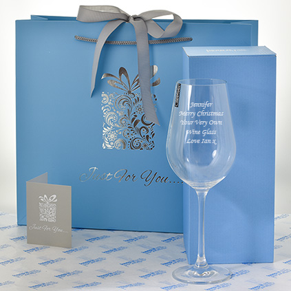 Engraved Premium Crystal Wine Glass