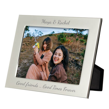 Engraved Deluxe Silver Personalised Photo Frame