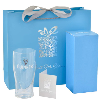 Personalised Guinness Glass Engraved
