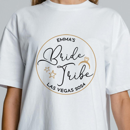 Personalised Bride Tribe Custom Text Hen Do T-Shirt
