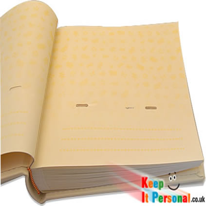 Pages of album with space for memos and notes