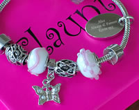 personalised bead bracelet by flaunt