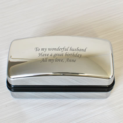 cufflink box with engraving