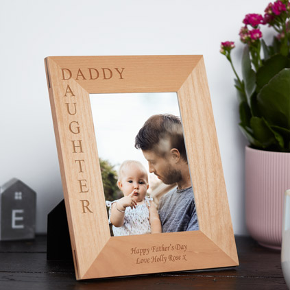 Personalised Daddy & Daughter Photo Frame