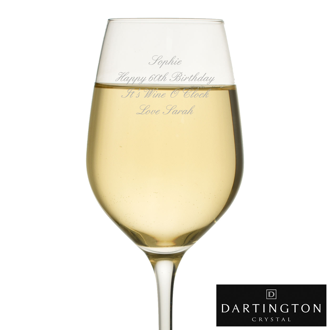 Personalised Crystal Wine Glass By Dartington
