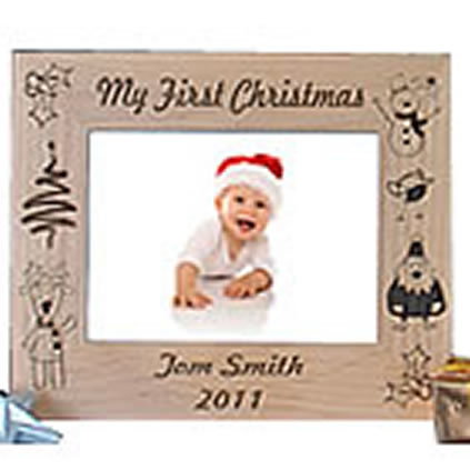 My First Christmas Photo Frame