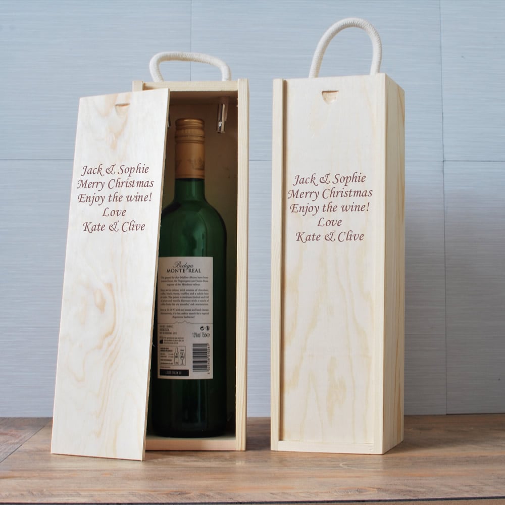 Personalised Wine Box Next Day Delivery