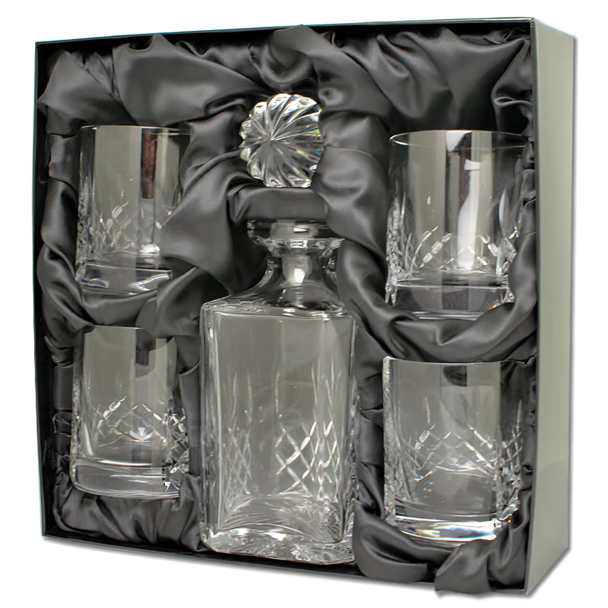 Personalised 24 Lead Crystal Heavyweight Mayfair Decanter Set