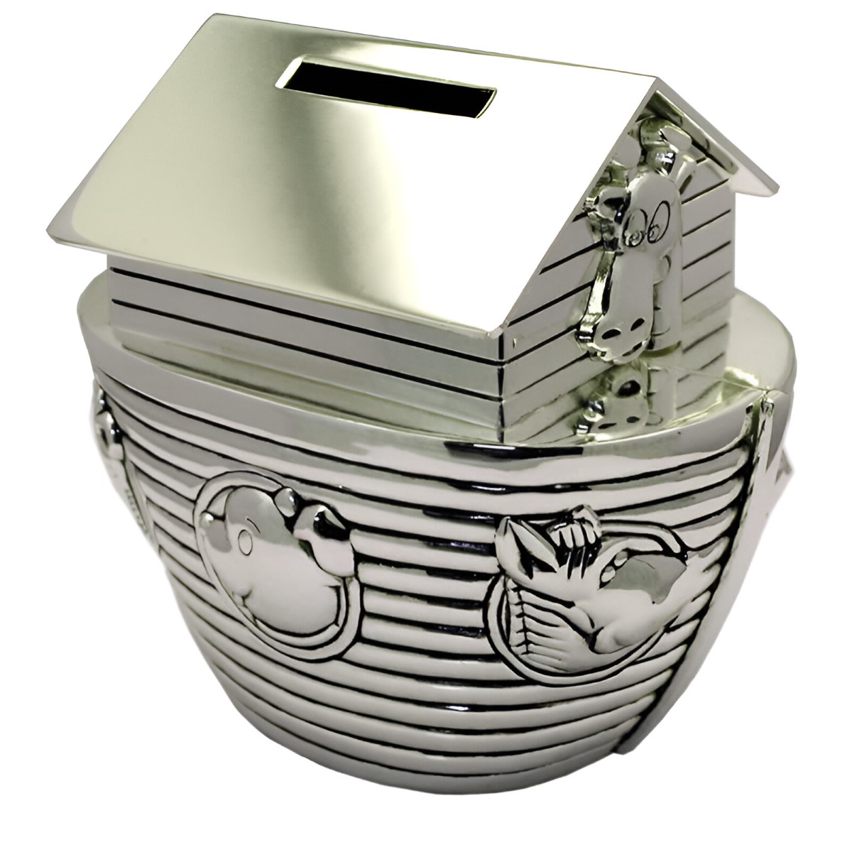 Personalised Noahs Ark Money Box Engraved Christening Gift