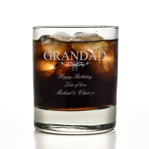 Personalised Whisky Tumbler For Granddad