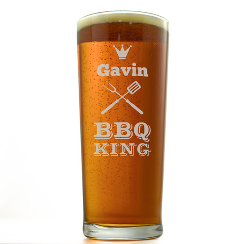 King Of The BBQ Pint Glass