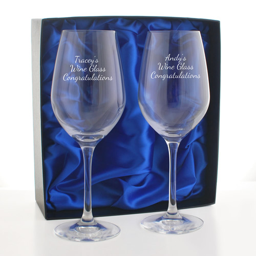 Personalised Wine Glass Set By Dartington Crystal
