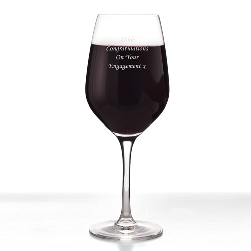 Red Wine Glass Personalised Dartington Crystal