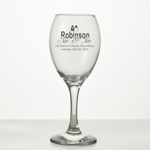 Personalised Wedding Wine Glass, Engraved Wedding Glasses Exclusive To ...