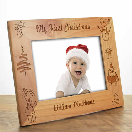 my first christmas presents personalised photo frames albums and
