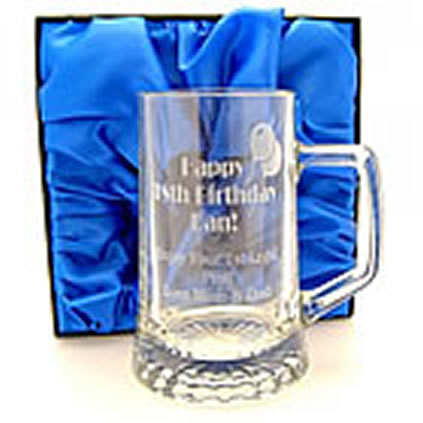 Personalised Birthday Pint Glass - Any Age Engraved