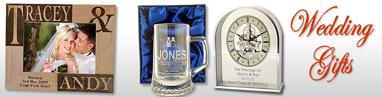 personalised wedding gifts the perfect gifts for bride, groom and guests