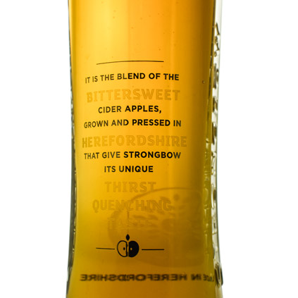 Personalised Strongbow Glasses