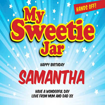 personalised sweet label