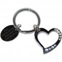 Crystal Heart Keyring