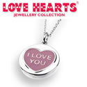 Valentines Day Gifts - Engraved Love Heart Pendant