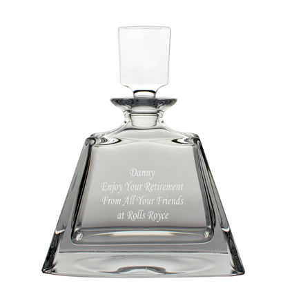 Personalised Wide Square Decanter