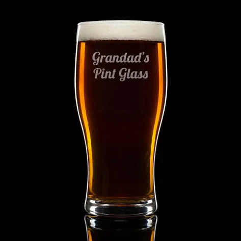 Engraved Beer Glass Personalised Pint Glass