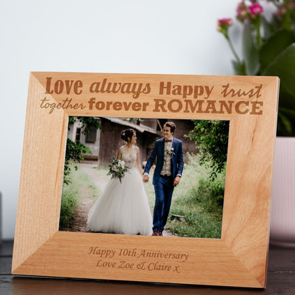 Personalised Anniversary Photo Frame