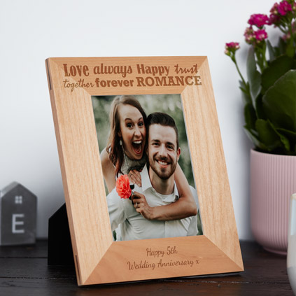 Personalised Anniversary Photo Frame