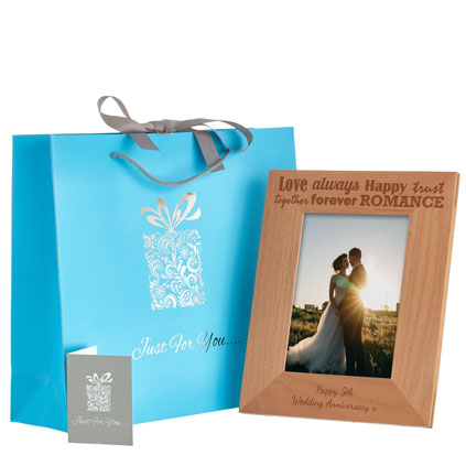 Personalised Anniversary Photo Frame