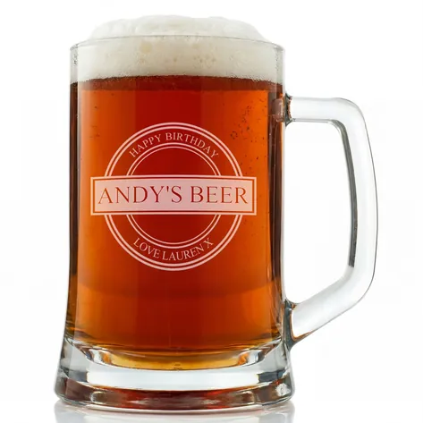 Personalised Tankard - Birthday Badge