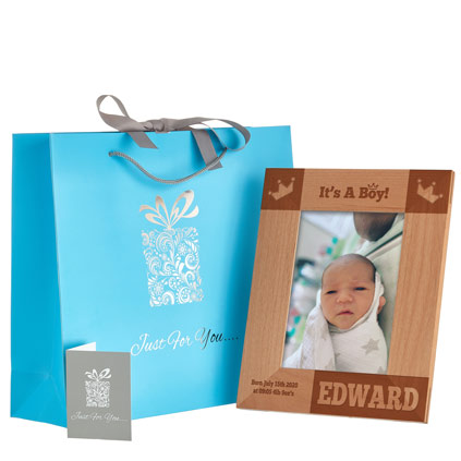 Its A Boy Personalised Baby Photo Frame