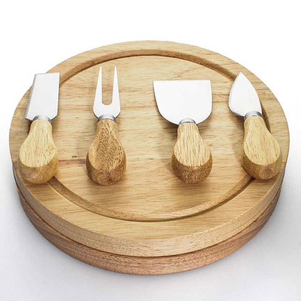 Personalised Wooden Cheese Board Set