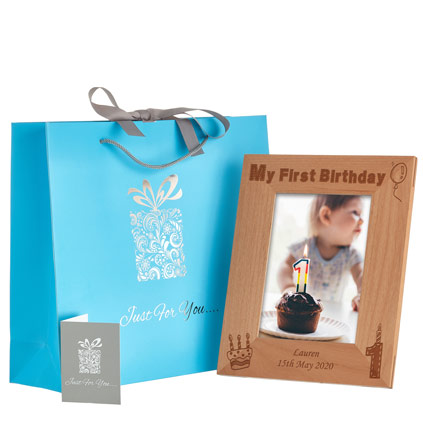 My First Birthday Personalised Photo Frame My First Birthday Personalised Photo Frame