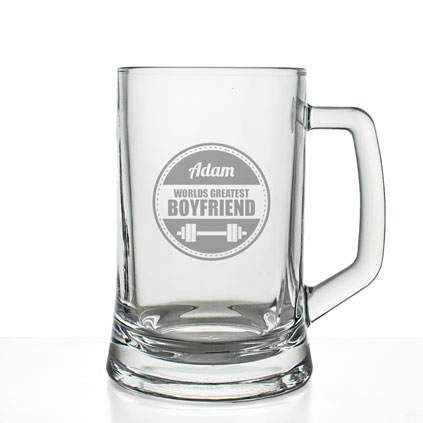 Worlds Greatest Boyfriend Personalised Tankard