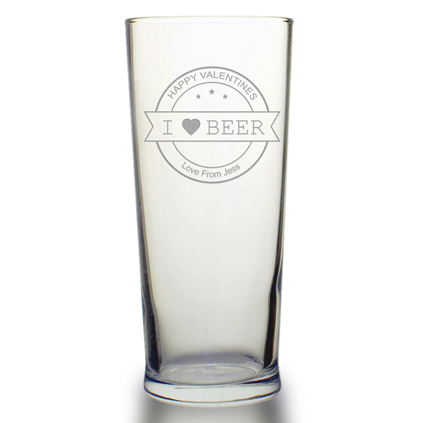 Personalised I Love You Glass