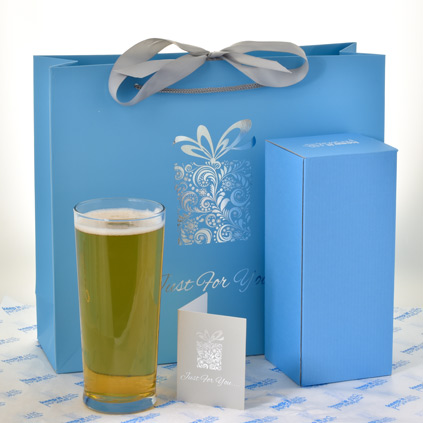 Personalised Pint Glass - Hands off!