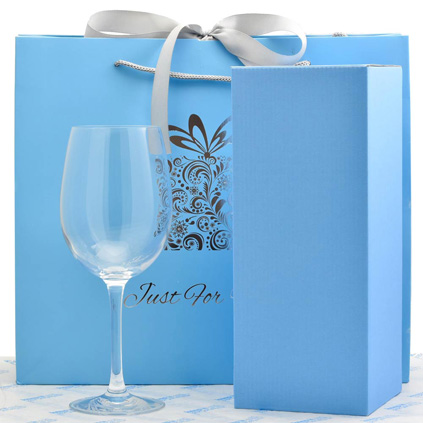 Personalised Wine Glass - Kisses