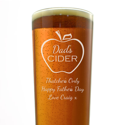 Personalised Cider Pint Glass