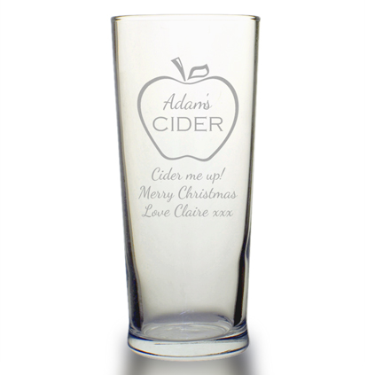 Personalised Cider Pint Glass