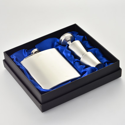 Personalised Hip Flask Set - Best Man Gifts