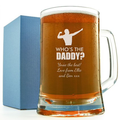 "Who's the Daddy?" Personalised Pint