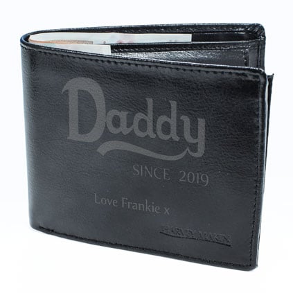 Daddy Since Personalised Leather Wallet