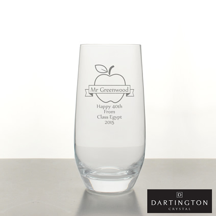 Personalised Highball Glass For Teachers