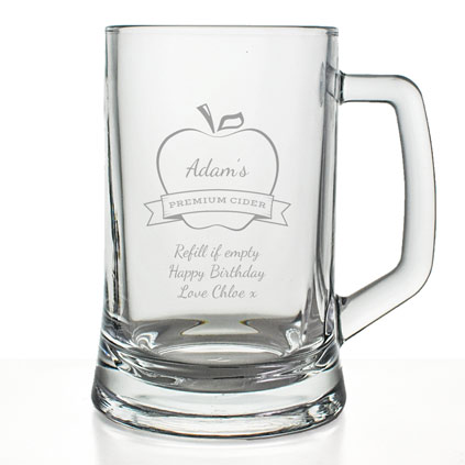 Premium Cider Personalised Pint Tankard