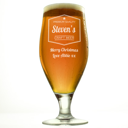 Personalised Craft Beer Glass