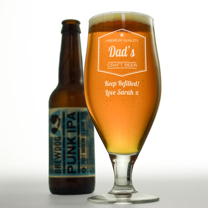 Personalised Craft Beer Glass