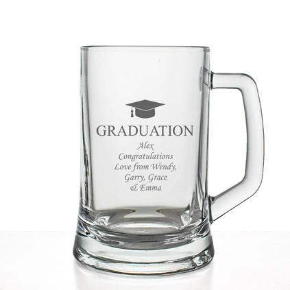 Personalised Pint Tankard - Graduation