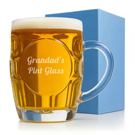 Personalised Dimple Pint Glass